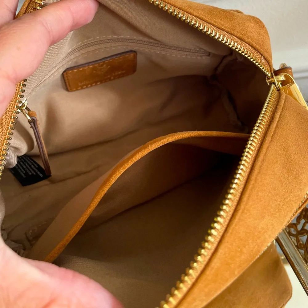 Nanette Lepore Vegan Suede Camera Bag- NEW - Picture 7 of 9